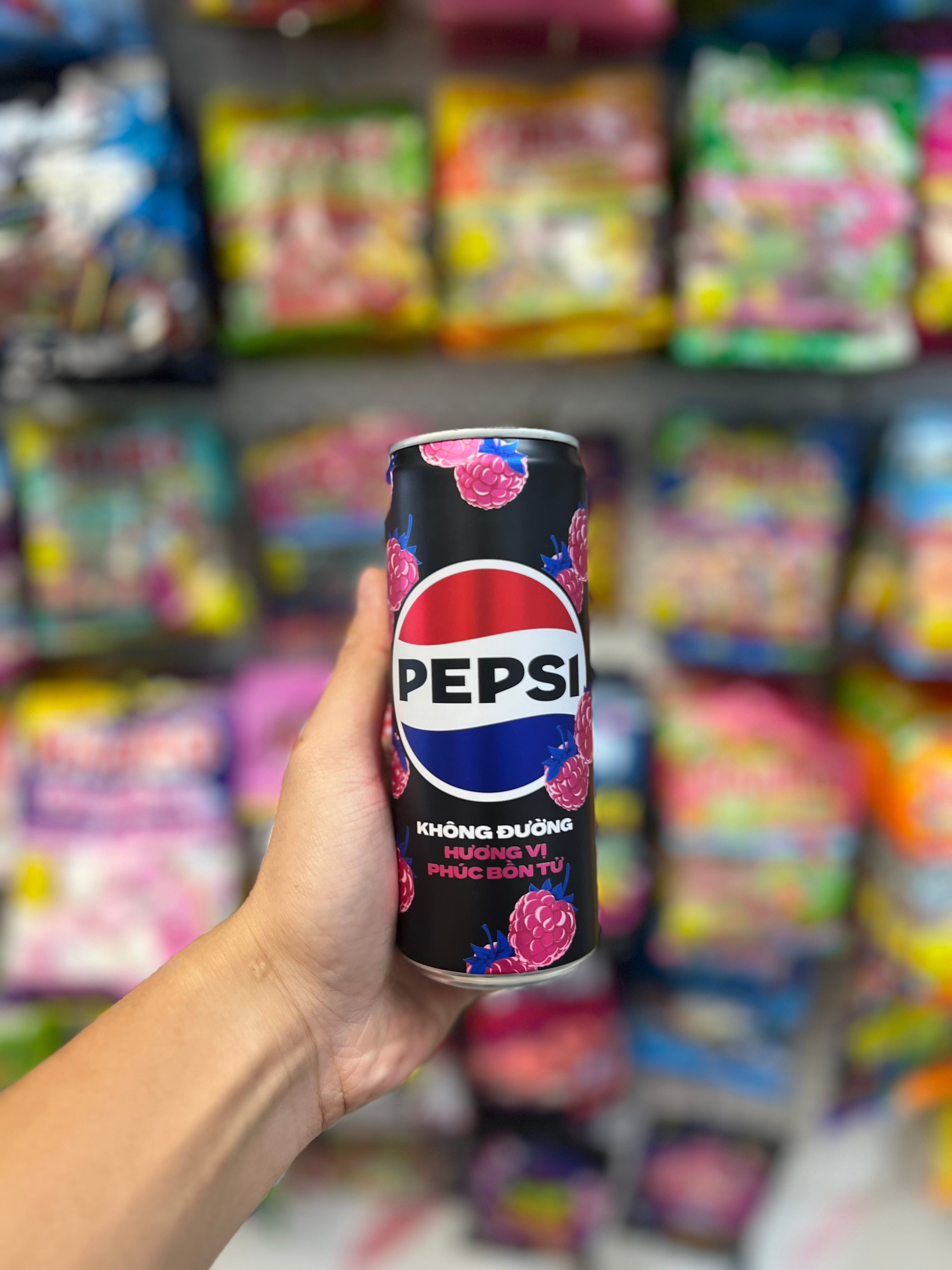 Pepsi Zero Raspberry Ripple (Vietnam) Pepsi Raspberry Zero Sugar 330mL – Limited Edition Zero Suga ...