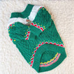 Gingerbread Christmas Dog Sweater – Holiday Knit Winter Outfit for Dogs