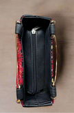 Small Tatreez Purse – Golden Handle with Optional Shoulder Strap