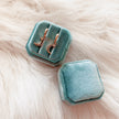 Crescent moon Huggie hoops
