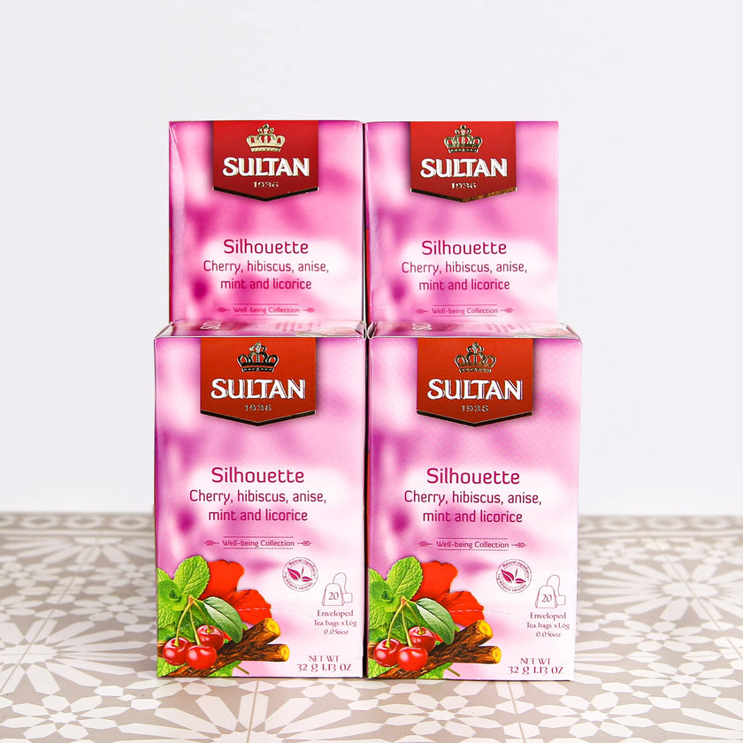 SULTAN Tisane Pure Natural Hibiscus - 5 Pack (20 Bag Each)