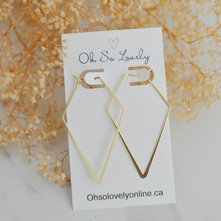 18k gold Diamond hoop