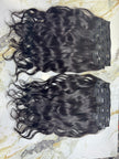 Ensemble de extensions à clipser en cheveux indiens vierges ondulés