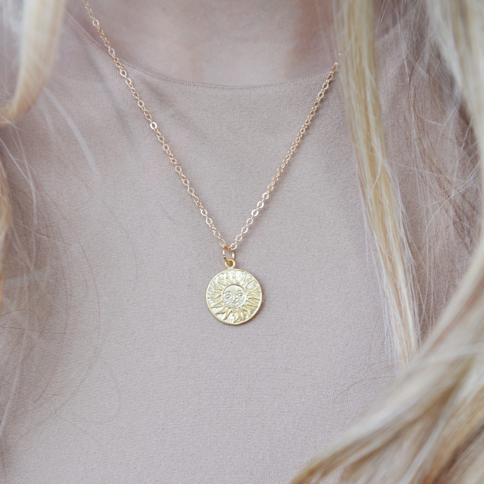 Sun Disc Necklace