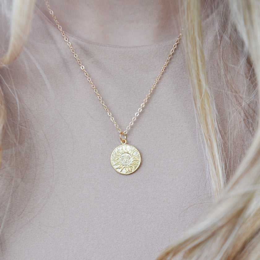 Sun Disc Necklace