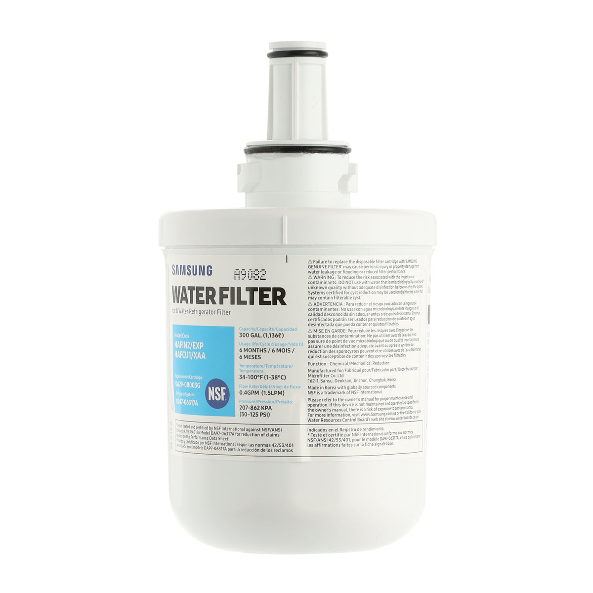 Filtre à eau pour réfrigérateur Samsung DA29-00003G (HAF-CU)