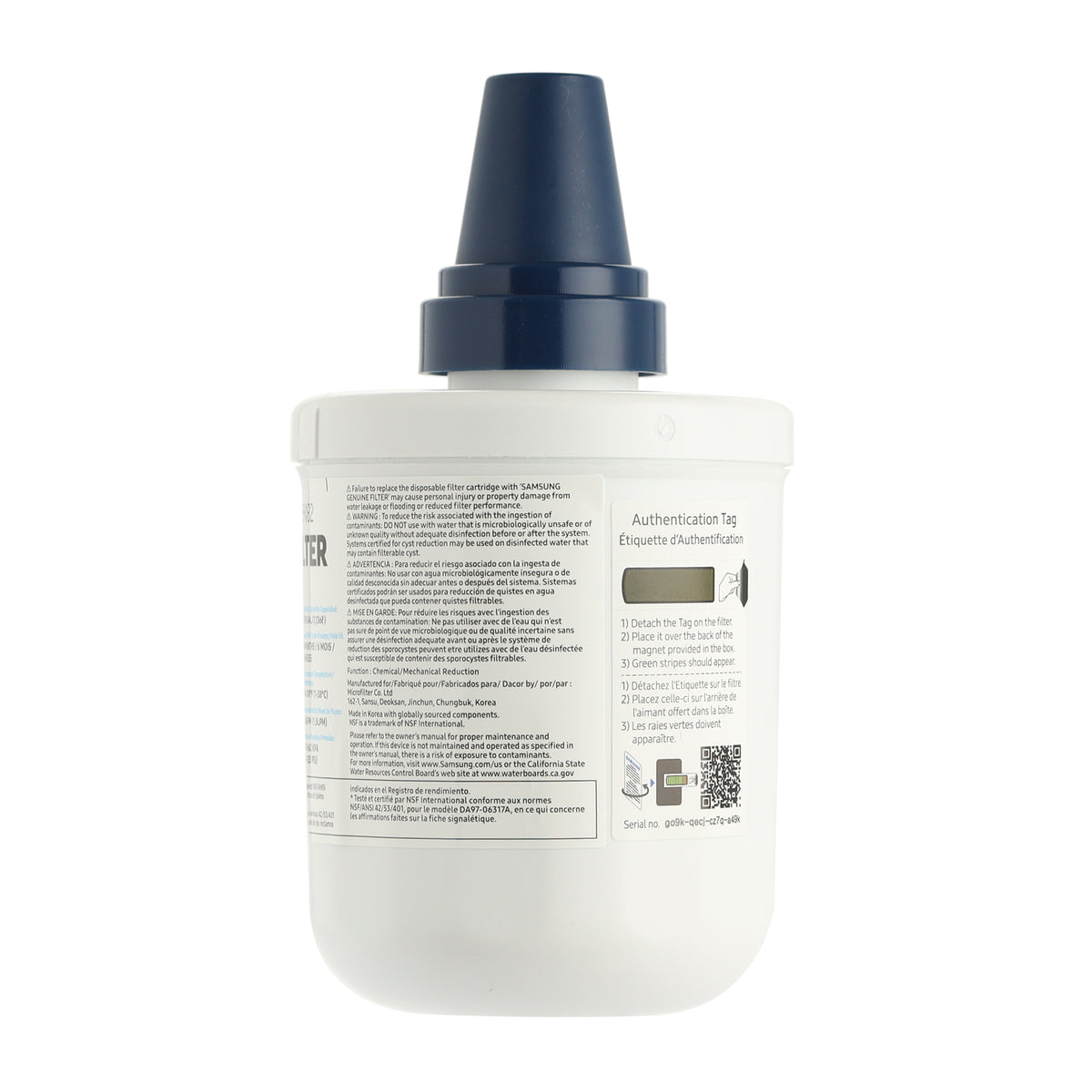 Filtre à eau pour réfrigérateur Samsung DA29-00003G (HAF-CU)
