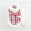 Miss Claws Holiday Tweed Dog Set | Harness Leash and Hat Outfit