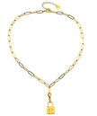 DALIA: Essential Gold Chain Link Paper-Clip Necklace