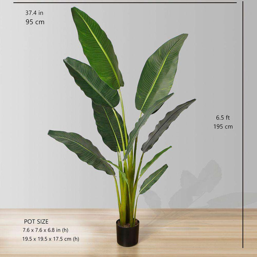 Dani Artificial Travellers Palm Tree Potted Plant (Multiple Sizes)