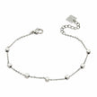 DARBY : Bracelet en argent avec perles carrées