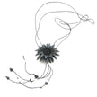Leather Flower Necklace