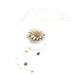 Leather Flower Necklace
