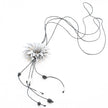 Leather Flower Necklace