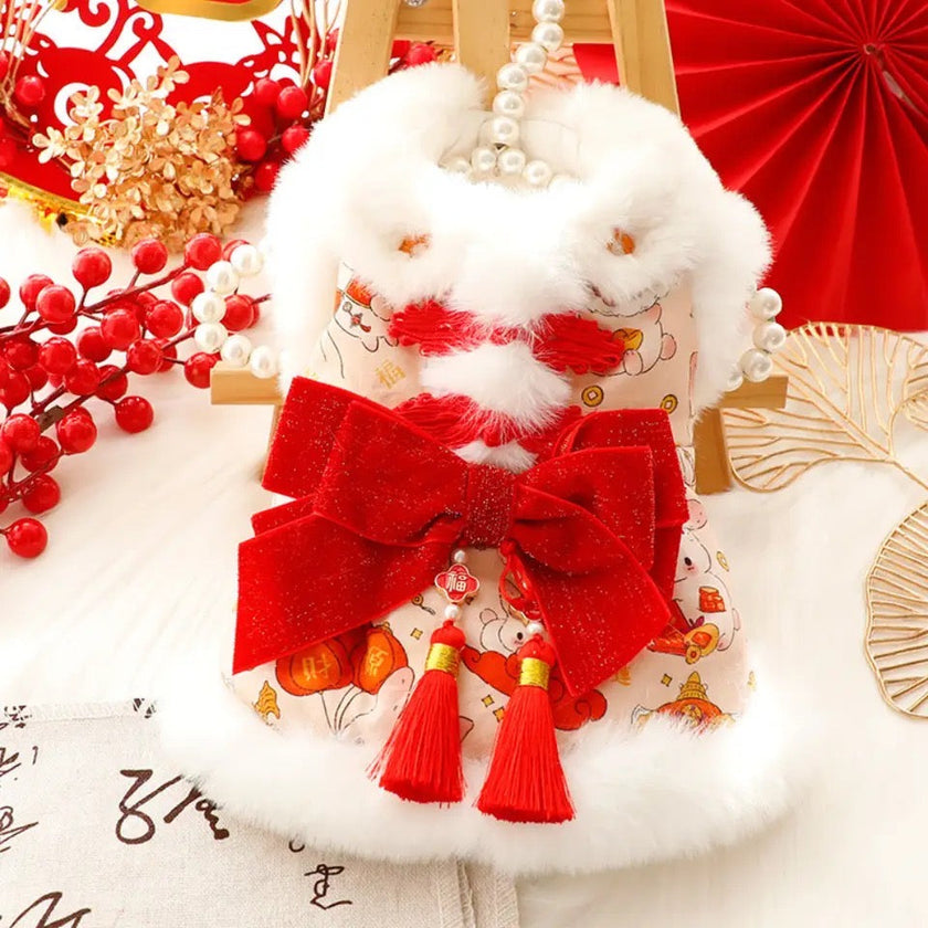 Midnight Celebration Holiday Dog Dress | New Year Occasion Outfit