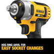 DEWALT 20-volt MAX Lithium Ion 3/8-Inch Impact Wrench Kit with Hog - Refurbished with Dewalt Warranty - DCF883M2