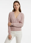 RW&CO Soft Blush Pink Wrap Sweater