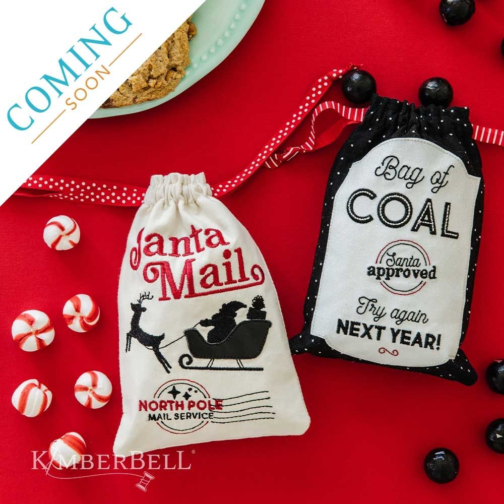 Kimberbell Digital Dealer Exclusive 2022 - Santa’s Cinch Sacks - July