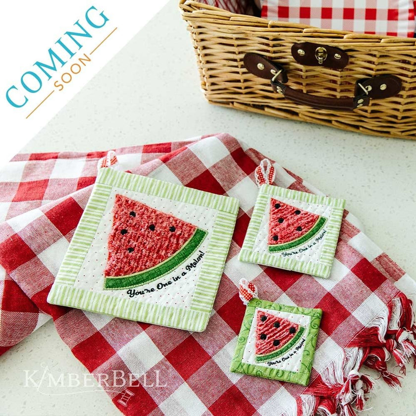 Kimberbell Digital Dealer Exclusive 2022 - Watermelon Chenille Hot Pad - May