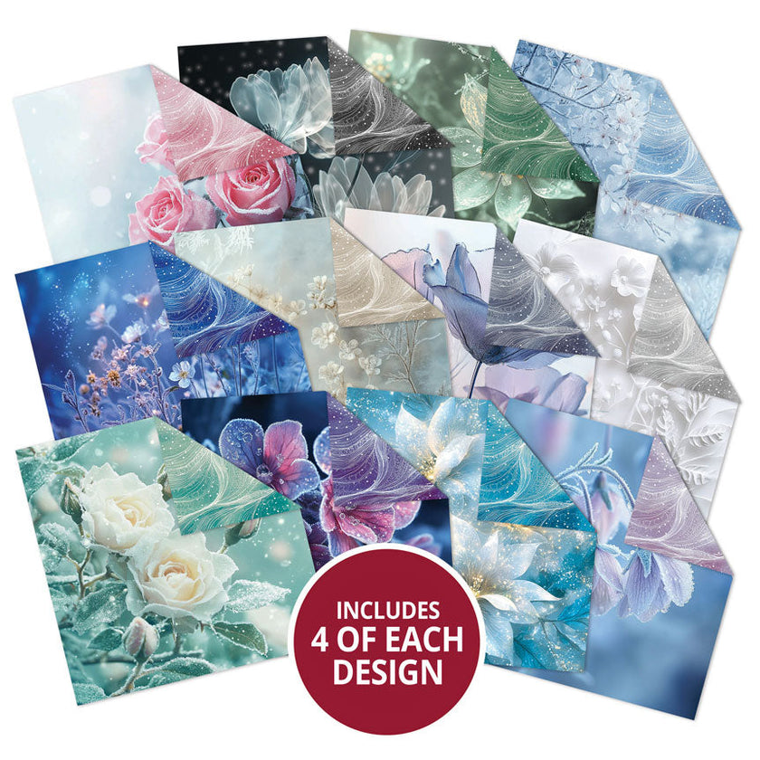 Duo Design Paper Pads - Frosted Flowers & Winter Breeze