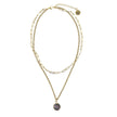 Black Keshi Pearl Double Strand Necklace