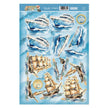 Ocean Waves Decoupage Topper Sheet