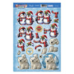 Polar Bears Decoupage Topper Sheet