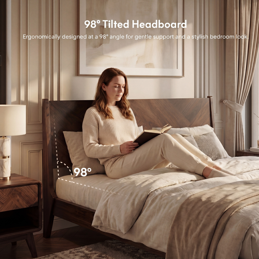 Gazelle Solid Wood Bed Frame