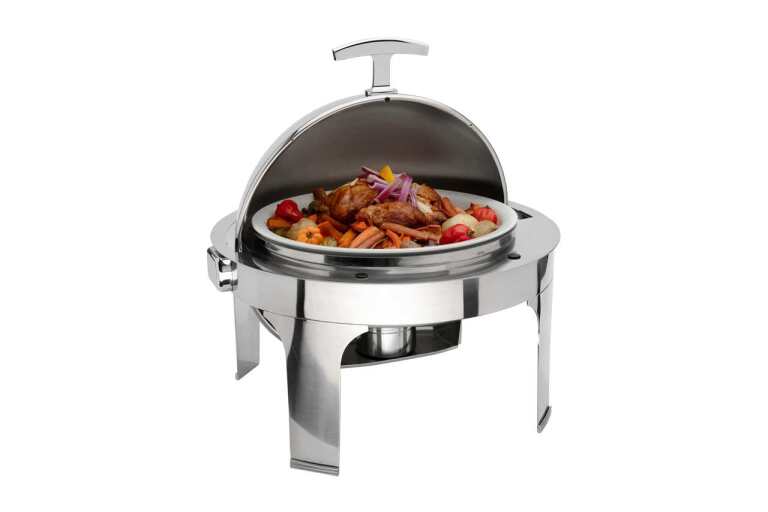 Browne - Rondo Round Chafer, w/Roll Top Cover, 7qt/6.6L, 22.5x20