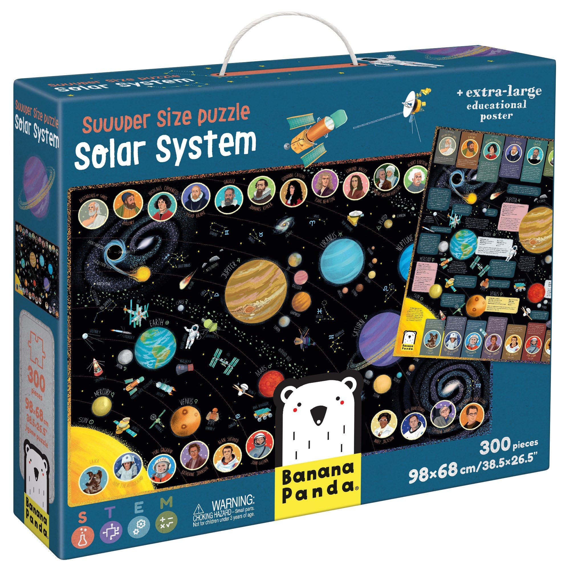 BANANA PANDA - PUZZLE SYSTÈME SÉLÉSTIQUE - 300 PIÈCES - FORMAT SUPER GRAND (7+)