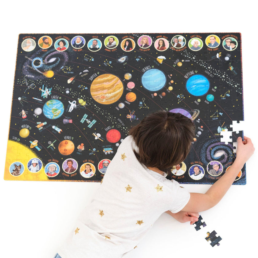 BANANA PANDA - PUZZLE SYSTÈME SÉLÉSTIQUE - 300 PIÈCES - FORMAT SUPER GRAND (7+)