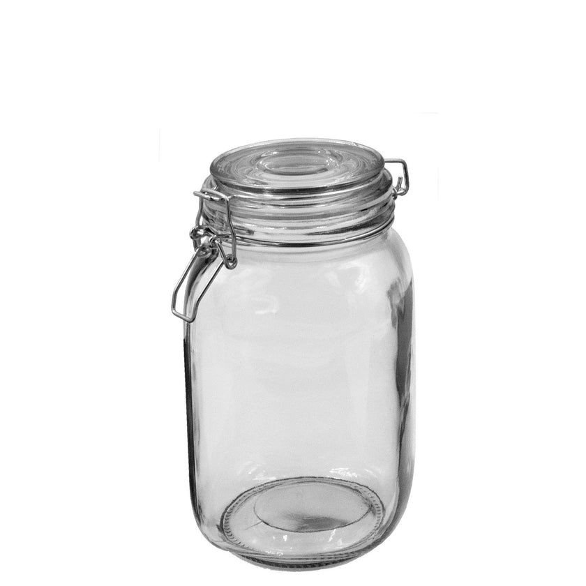 KITCHEN BASICS - Bocal en verre avec couvercle à clipser 1500ml/50oz