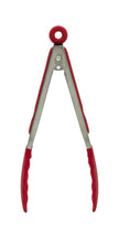 KITCHEN BASICS - Tongs 22.5cm/9“ Stainless-Steel/Red