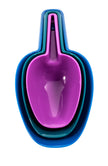 KITCHEN BASICS - Measuring Scoops 3/ST (1,2/3,1/3 Cup) Assorted Colours