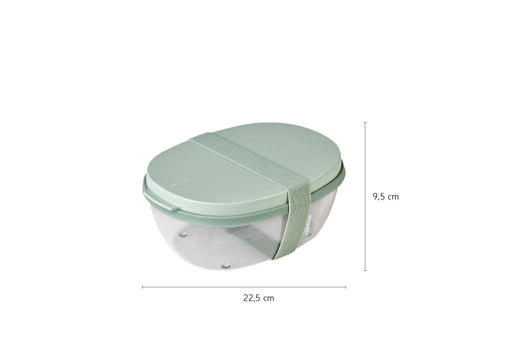 MEPAL - ELLIPSE Duo-Salad Box Nordic-Sage