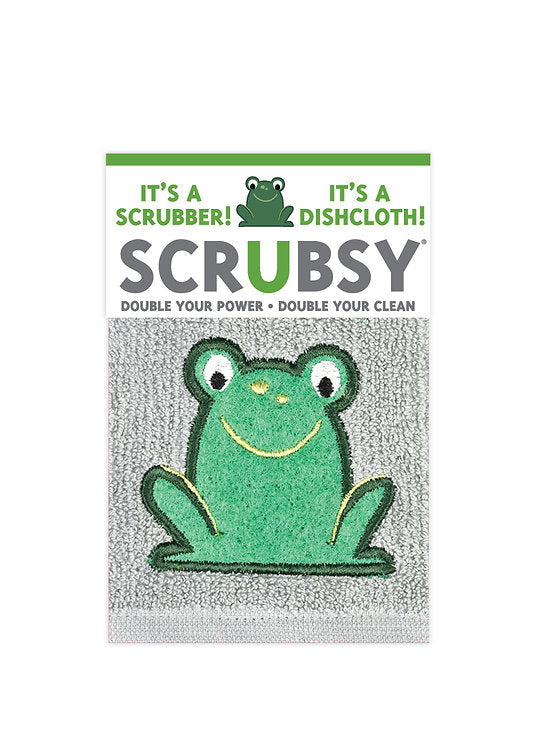 MU KITCHEN - SCRUBSY Scrubber & Dishcloth Frog
