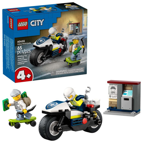 LEGO - 60455 - CITY - Poursuite à moto de la police - 65 pièces