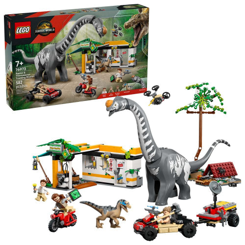 LEGO - 76973 - JURASSIC WORLD - Raptor & Titanosaurus - 582 pièces