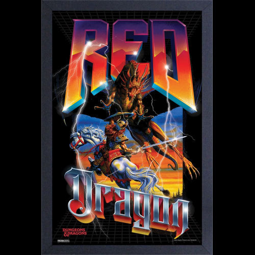 Pyramid America - DUNGEONS & DRAGONS - DRAGON ROUGE - BATAILLE - Impression gélatine 11