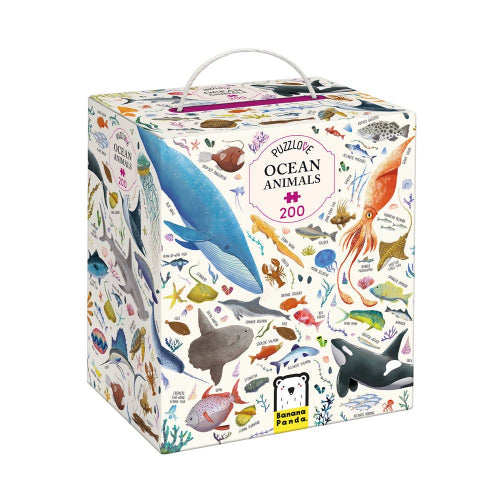 BANANA PANDA - PUZZLOVE - 200pc PUZZLE OCEAN ANIMALS (7+)