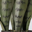 Dezi Artificial Snake Sansevieria Dark Green Potted Plant 21''