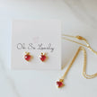Red Heart Apple Necklace