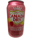 Canada Dry, édition limitée, limonade framboise, bière de gingembre en canette, 355 ml - édition canadienne
