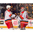 Dougie Hamilton & Vitek Vanecek Autographed New Jersey Devils Reverse Retro 2.0 11X14 Photo