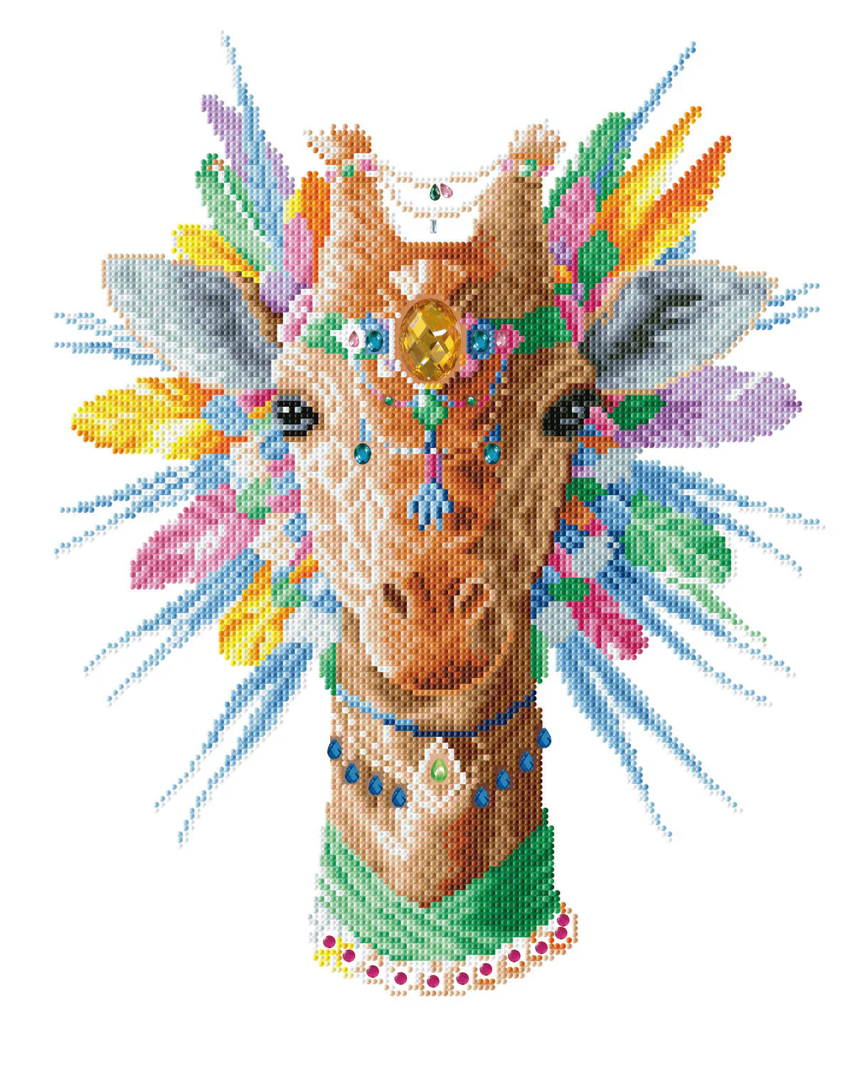 DIAMOND DOTZ - BOHEMIAN GIRAFFE (19.7