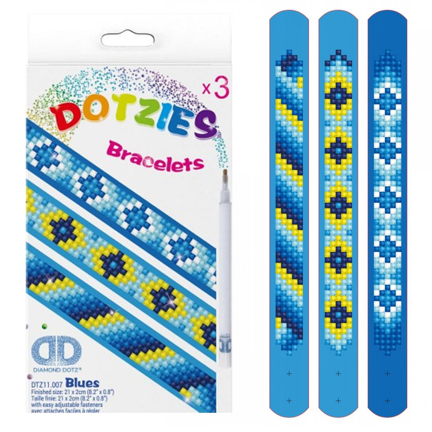 DIAMOND DOTZ - DOTZIES Bracelets - Blues
