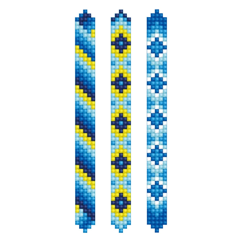 DIAMOND DOTZ - DOTZIES Bracelets - Blues
