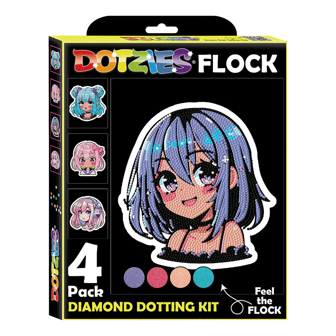 DIAMOND DOTZ - DOTZIES FLOCK - NEON ANIME GIRLS