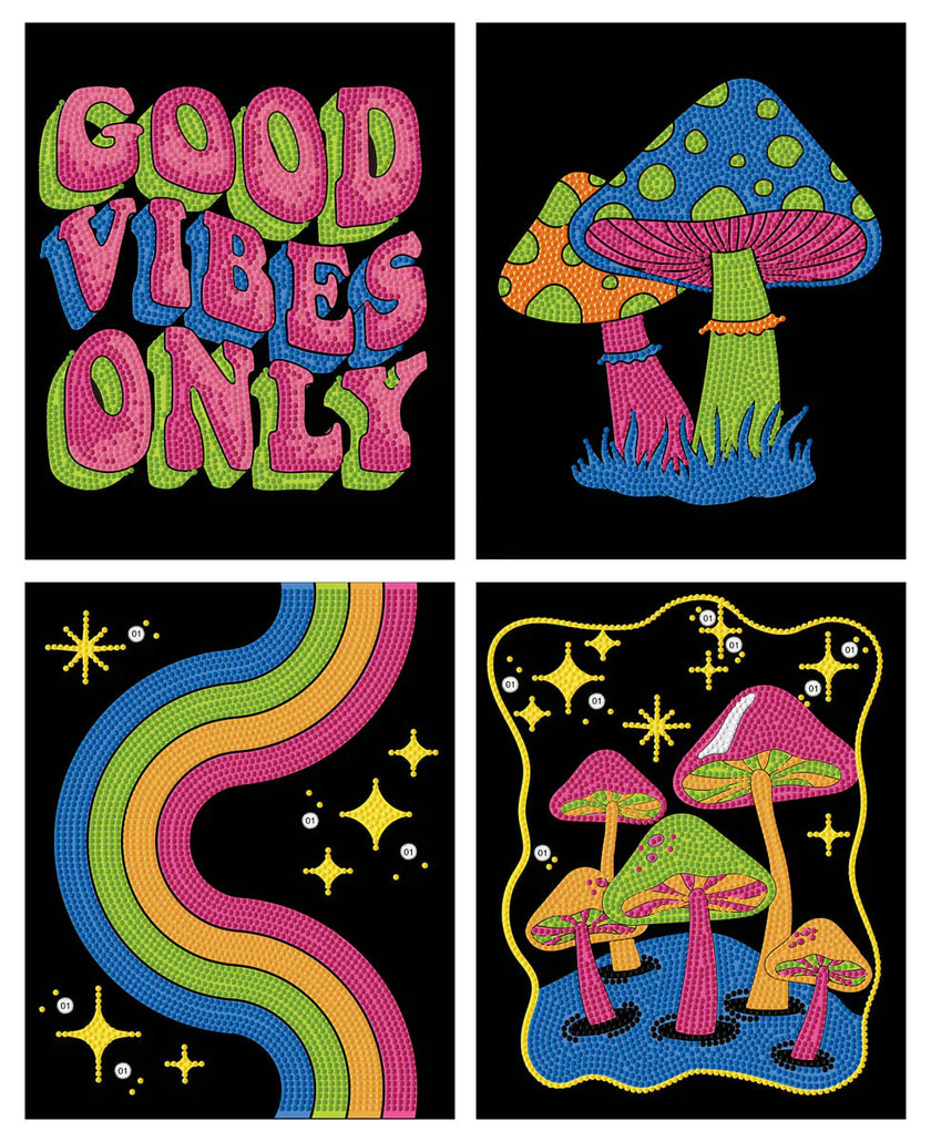 DIAMOND DOTZ - DOTZIES FLOCK - NEON GOOD VIBES