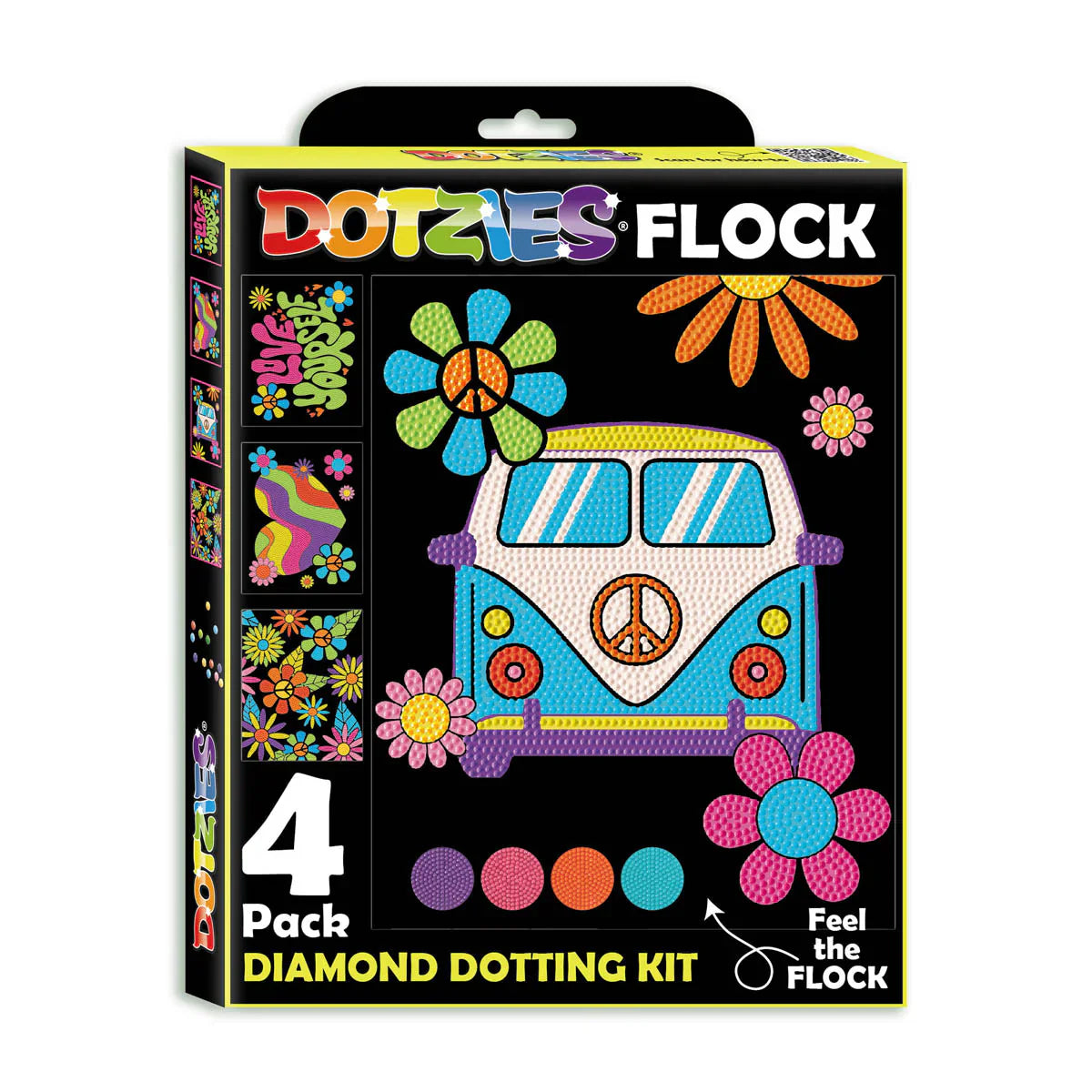 DIAMOND DOTZ - DOTZIES FLOCK - NEON PEACE & LOVE
